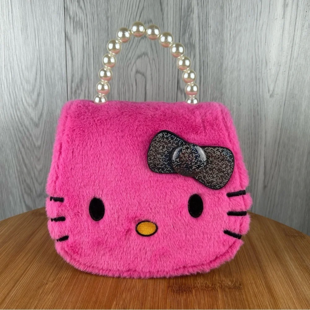Pink Hello Kitty Plush Handbag